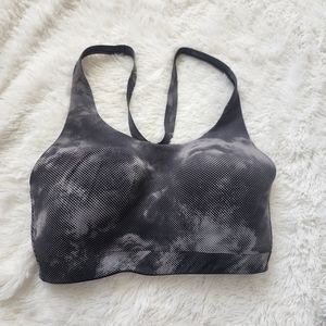 Athleta structured tie dye racerback sports bra size 34DD